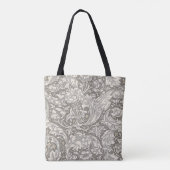 William Morris Bachelor's Button Blume Floral Bot Tasche (Rückseite)