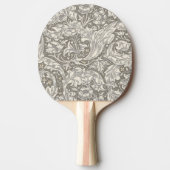 William Morris Bachelor's Button Blume Floral Bot Tischtennis Schläger (Vorderseite)