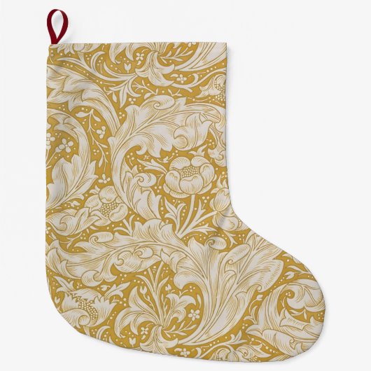 William Morris Bachelor's Button-Blumen-Klassiker Großer Weihnachtsstrumpf (Vorderseite)
