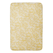 William Morris Bachelors Button Golden Background Badematte (Vorderseite Vertikal)