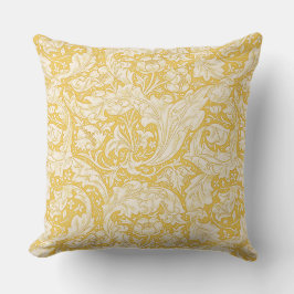 William Morris Bachelors Button Golden Background Kissen