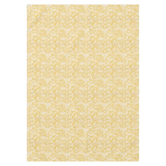 William Morris Bachelors Button Golden Background Tischdecke (Vorderseite)