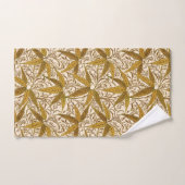 William Morris Bamboo Print, Gold und Cream Badhandtuch Set (Handtuch)