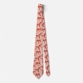 William Morris Bamboo Print, Mandarin Orange Krawatte (Vorderseite)