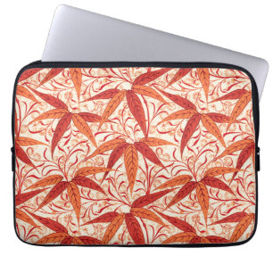 William Morris Bamboo Print, Mandarin Orange Laptopschutzhülle