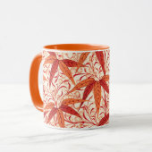 William Morris Bamboo Print, Mandarin Orange Tasse (Vorderseite Links)