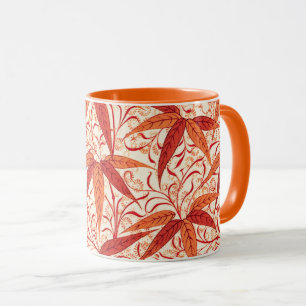 William Morris Bamboo Print, Mandarin Orange Tasse