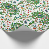 William Morris-Baum des Leben-Musters, grün u. Geschenkpapier (Ecke)