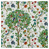 William Morris-Baum des Leben-Musters, grün u. Stoff (Muster)