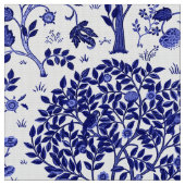 William Morris-Baum des Lebens, des Kobalt-Blaus Stoff (Nahaufnahme)