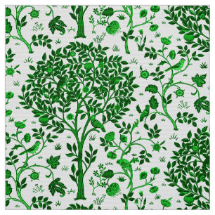 William Morris-Baum des Lebens, des Smaragdgrüns Stoff