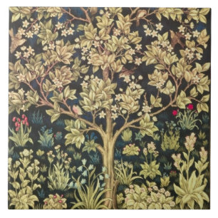 William Morris Baum des Lebens Florale Vintage Kun Fliese