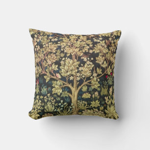 William Morris Baum des Lebens Florale Vintage-Kun Kissen