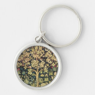 William Morris Baum des Lebens Florale Vintage Kun Schlüsselanhänger