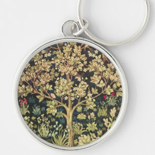 William Morris Baum des Lebens Schlüsselanhänger