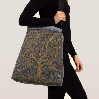 William Morris' "Baum des Lebens" Tragetaschen Mit Langen Trägern