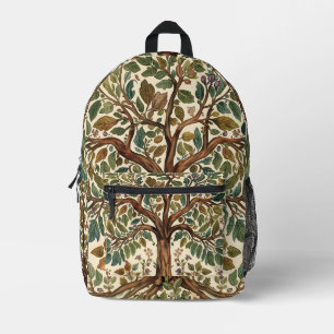 William Morris Baum des Lebens Vintage Prä-Raphael Bedruckter Rucksack
