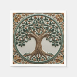 William Morris Baum des Lebens Vintage Prä-Raphael Serviette