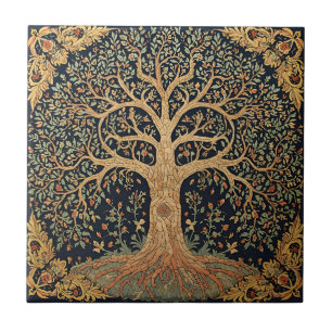 William Morris Baum des Lebens Vintage Pre-Raphael Fliese