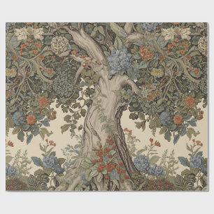 William Morris Baum des Lebens Vintage Pre-Raphael Geschenkpapier