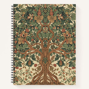William Morris Baum des Lebens Vintage Pre-Raphael Notizblock