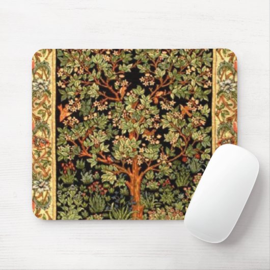 William Morris - Baum des Lebensmusters Mousepad (Mit Mouse)