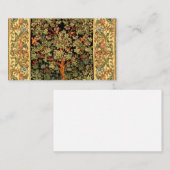 William Morris - Baum des Lebensmusters Visitenkarte (Vorne/Hinten)