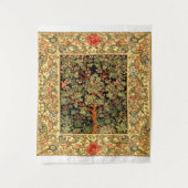 William Morris - Baum des Lebensmusters Wandteppich (Vorderseite)