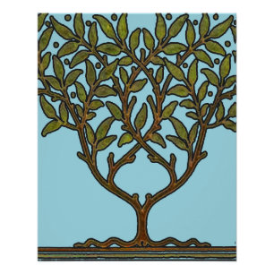 William Morris Baum-Fries-Floral-Tapete Poster