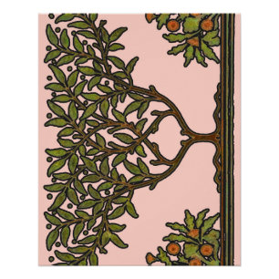 William Morris Baum-Fries-Floral-Tapete Poster