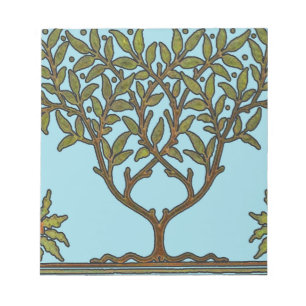 William Morris Baum-Fries Tapete Blumen Notizblock