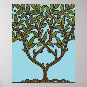 William Morris Baumfries Blumen Tapete Poster
