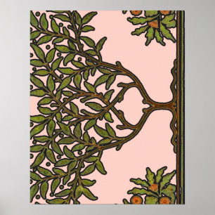 William Morris Baumfries Blumen Tapete Poster