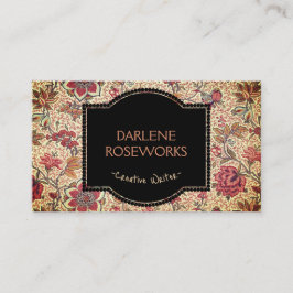 William Morris Beautiful Floral Design Visitenkarte