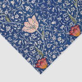 William Morris Beautiful Floral Pattern Blau Seidenpapier (Ausschnitt)