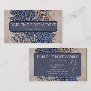 William Morris Beautiful Tulip & Willow Blue Visitenkarte