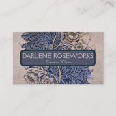 William Morris Beautiful Tulip & Willow Blue Visitenkarte (Vorderseite)
