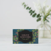 William Morris Beautiful Vine Pattern Berries Visitenkarte (Stehend Vorderseite)