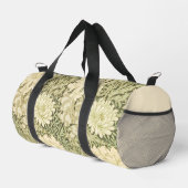 William Morris Beige Floral Gym Women's Bag Duffle Bag (Rechte Ecke)