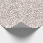 William Morris Beige Floral Larkspur Muster Geschenkpapier (Ecke)