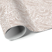 William Morris Beige Floral Larkspur Muster Geschenkpapier (Rolleneckpunkt)