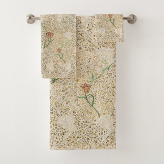 William * Morris Beige Vintag Tulip Badhandtuch Set (Insitu)