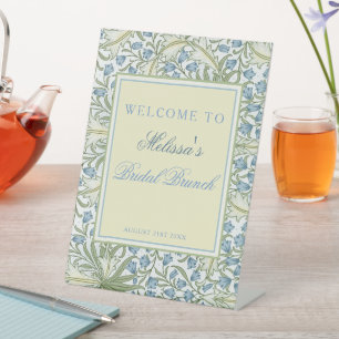 William Morris, Bellflowers Bridal Brunch Willkomm Sockelschild