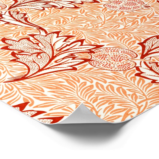 William Morris' berühmtes Apple-Muster Poster (Ecke)