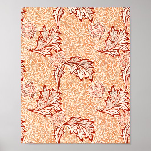 William Morris' berühmtes Apple-Muster Poster (Vorne)