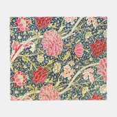 William Morris' berühmtes Cray-Muster Fleecedecke (Vorderseite (Horizontal))