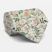 William Morris berühmtes Jasmin-Blumenmuster Krawatte (Gerollt)