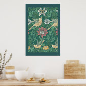 William Morris 'Bird and Anemone Chintz' Poster (Küche)