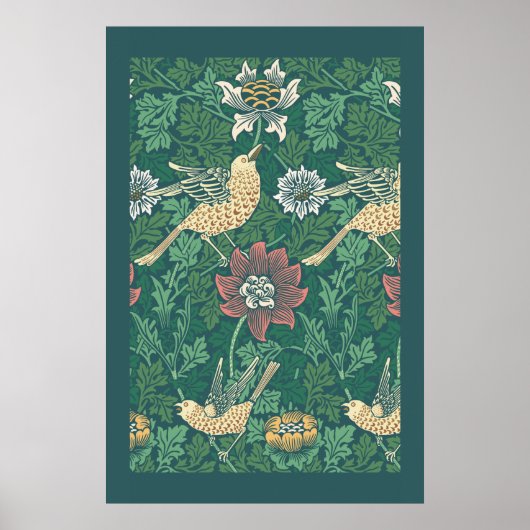 William Morris 'Bird and Anemone Chintz' Poster (Vorne)