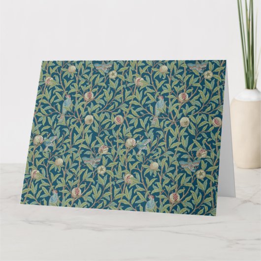 William Morris "Bird and Pomegranate" Dankeskarte (Vorderseite)